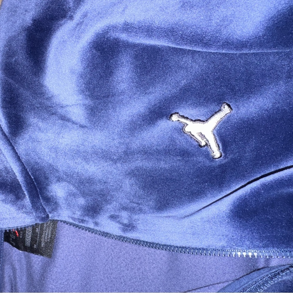 Nike Jordan Flight Women's Velour Jacket, oversized, sweatshirt full zip M NAVY​ - Picture 11 of 16